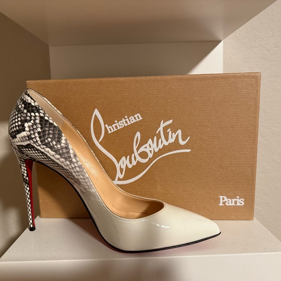 Worn once .. red bottoms 41 1/2 - Picture 2 of 3